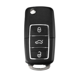 Chave Canivete Vw Cromada Olimpus Led Vermelho