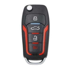 Chave Canivete K3 Mini Ford 4 Bts Vermelho