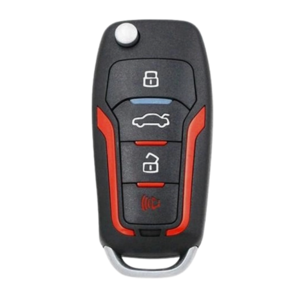 Chave Canivete K3 Mini Ford 4 Bts Vermelho