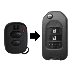 Chave Canivete Adaptação Honda Fit E Civic 2002 A 2008 - 433 Mhz