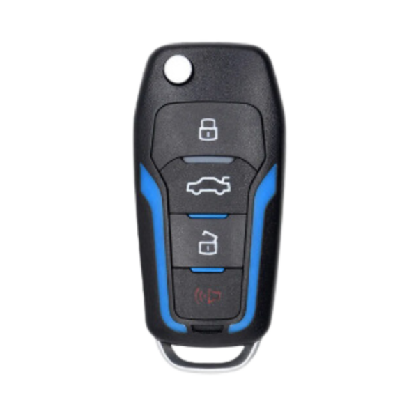 Chave Canivete Ford 4 Bts Olimpus Led Azul