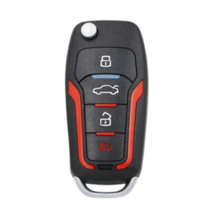 Chave Canivete Ford 4 Bts Olimpus Led Vermelho