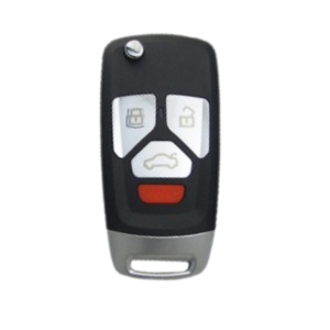 Chave Canivete Audi 4 Bts Olimpus Led Vermelho