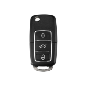Chave Canivete Vw Cromada Olimpus Led Azul