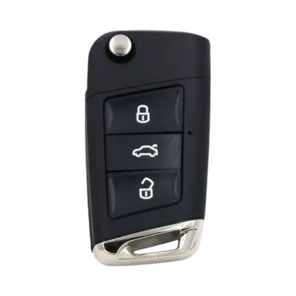 Chave Canivete Vw Golf Olimpus Led Azul