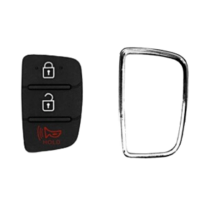 Capa Telecomando + Anel Cromado Hyundai Hb20