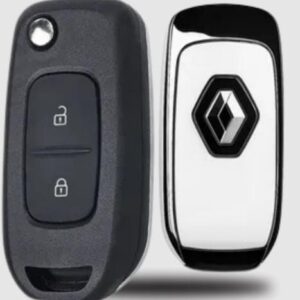 Carcaça Canivete Renault - 2 Botões - Traseira Branca (com suporte)