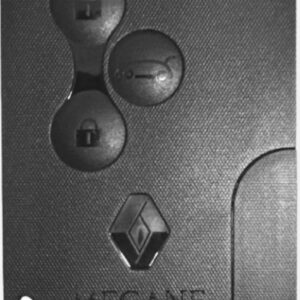 Carcaça Oca Cartão Renault Megane - 3 botões